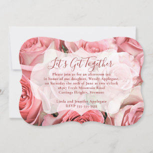 Pink Roses Invitation