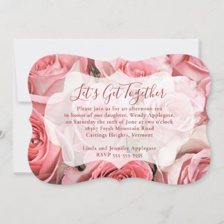 Pink Roses Invitation