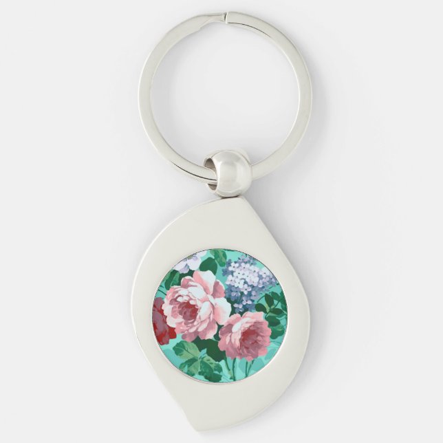 Pink Roses Keychain (Front)