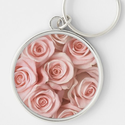 Pink roses keychain