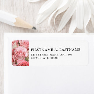 Pink Roses Label