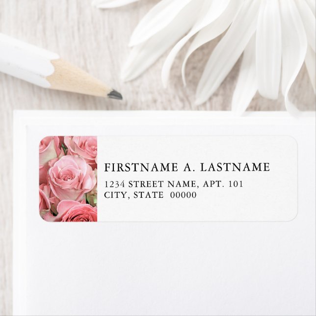Pink Roses Label (Insitu)