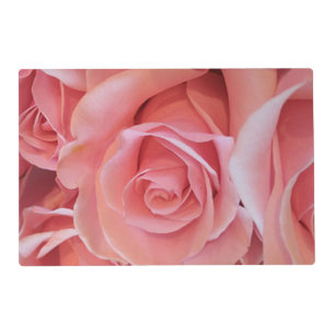 Pink Roses Laminated Placemat