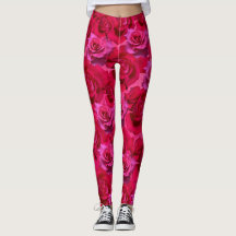 Pink Roses Leggings