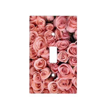 Pink Roses Light Switch Cover by Dmargie1029 at Zazzle