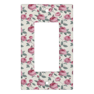 Pink Roses Light Switch Cover