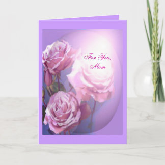 Pink Roses Mother's Day Card