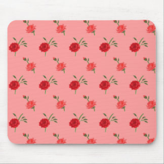 Pink roses mouse pad