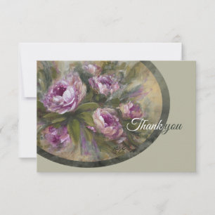 Pink Roses Note Card
