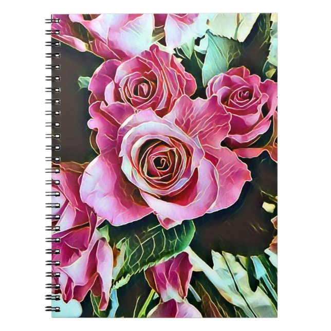 PINK ROSES NOTEBOOK (Front)