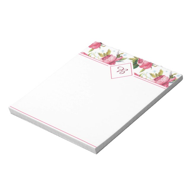 Pink roses notepad (Rotated)