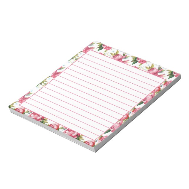 Pink roses notepad (Rotated)