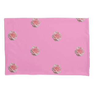 Pink Roses on Pink Reversible Pillow Case