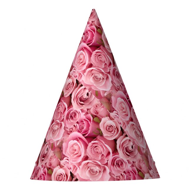 Pink Roses Party Hat (Front)