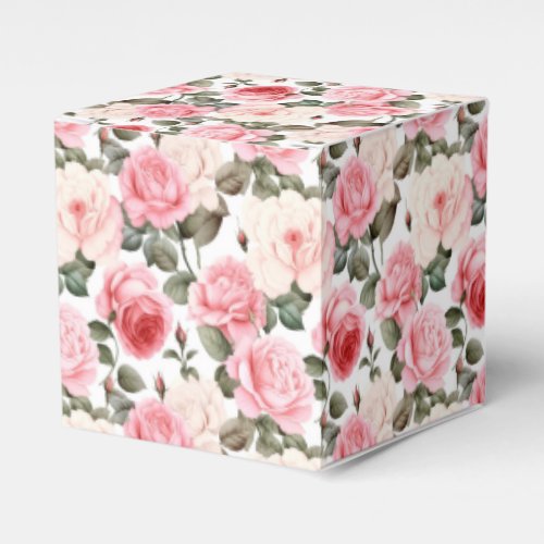 Pink Roses Party Treat Box