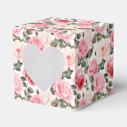 Pink Roses Party Treat Box