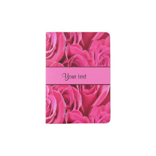 Pink Roses Passport Holder