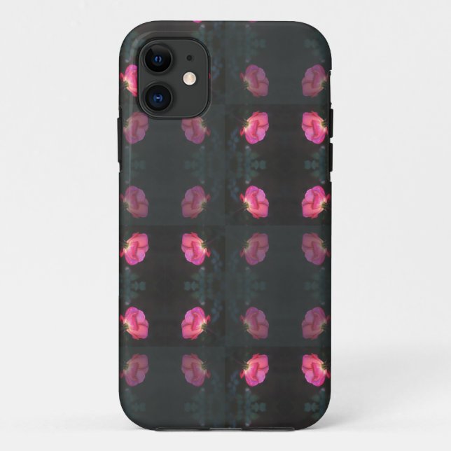 Pink Roses Pattern Case-Mate iPhone Case (Back)