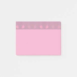 Pink Roses Pattern Header Post-it Notes