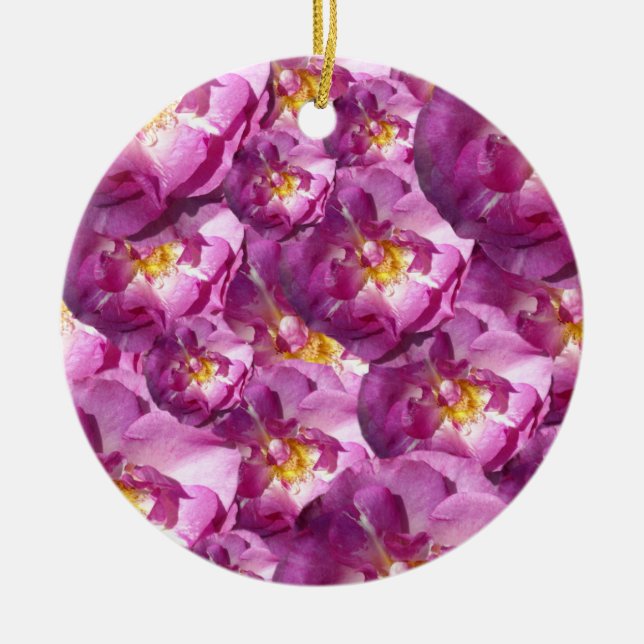 Pink Roses Photo   Ornament (Front)