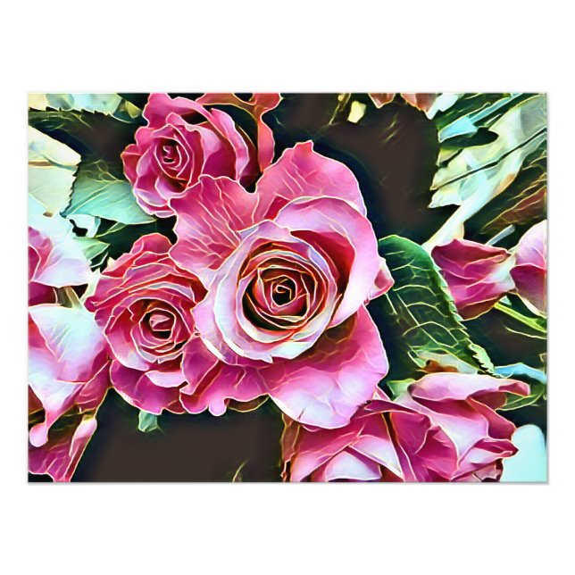 PINK ROSES PHOTO PRINT (Front)