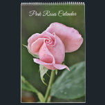 Pink Roses Photographic Art Flower Calendar<br><div class="desc">My original artwork is featured in this calendar, consisting of my original photographs of beautiful pink roses in gardens of the United States - and in an artsy illustrated style. This calendar is a nice medium size of 17" x 11" and is printed on high quality paper in vibrant colors....</div>