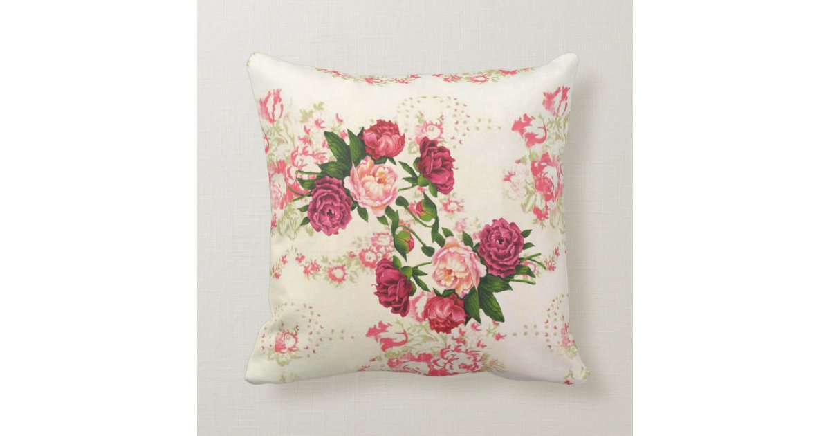 Pink Roses Pillow