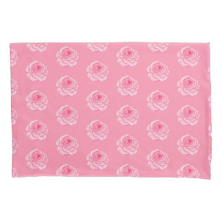 Pink roses pillow case