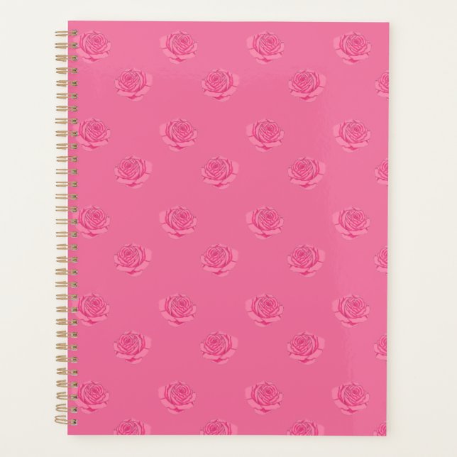 Pink roses planner (Front)