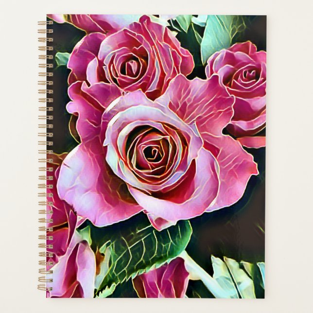 PINK ROSES PLANNER (Front)