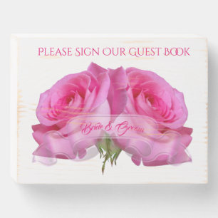 Pink Roses Please Sign Our Guest Book