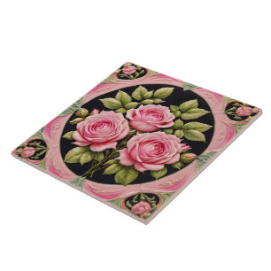Pink Roses Popular Beautiful Collection Ceramic Tile