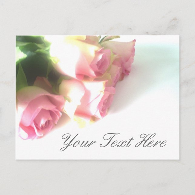 Pink roses postcards (Front)