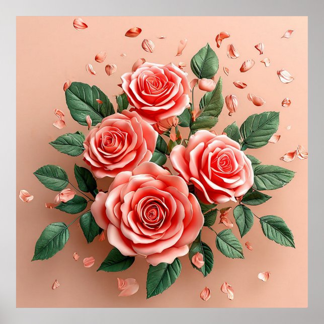 PInk Roses Poster (Front)