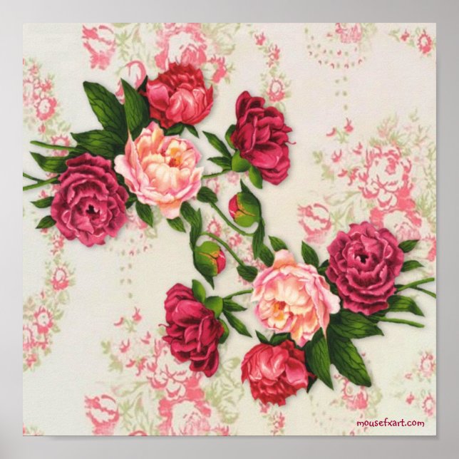 Pink Roses Print (Front)