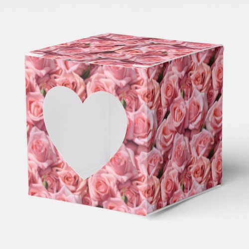 Pink Roses Print Party Treat Box