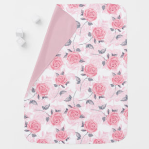 Pink roses receiving blanket