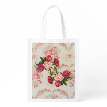 Pink Roses Reusable Bag