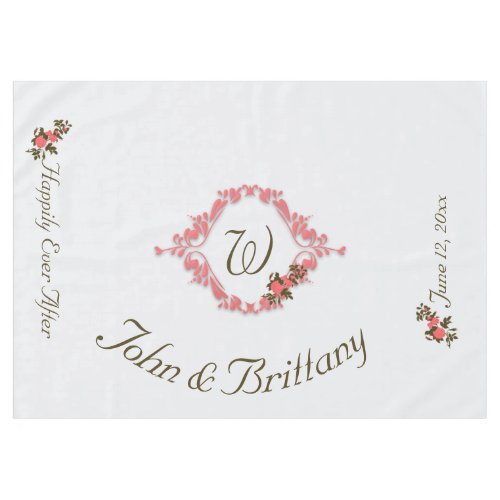 Pink Roses Special Event Tablecloth