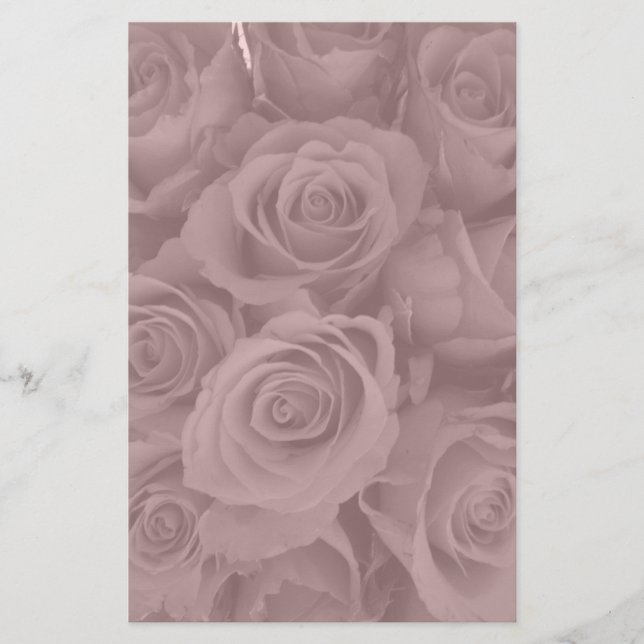 pink roses stationery (Front)