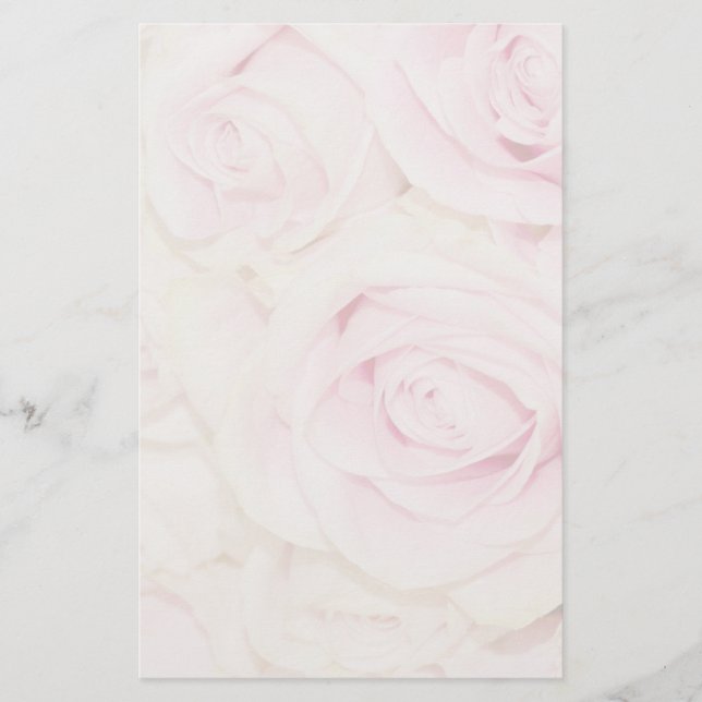 Pink Roses Stationery (Front)