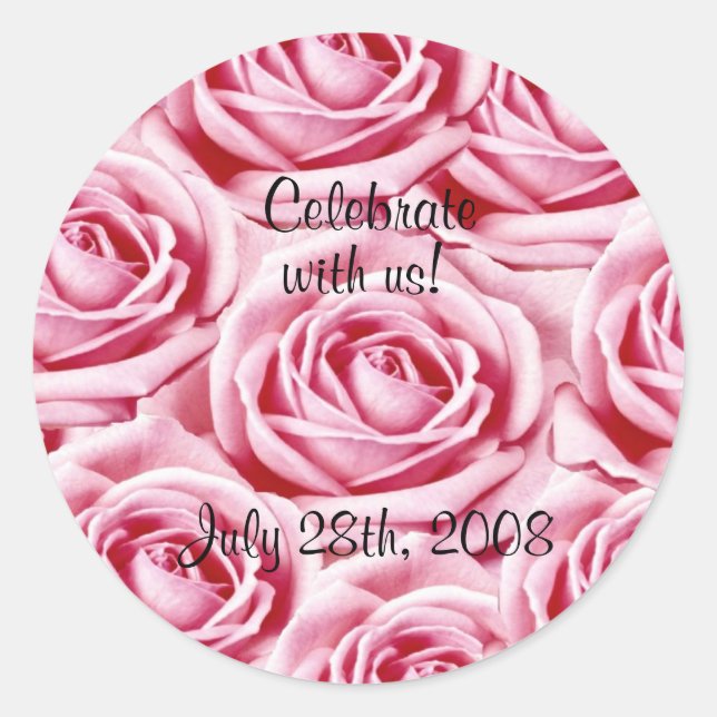 Pink Roses Sticker (Front)