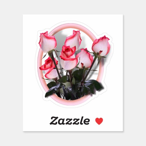 Pink Roses Sticker