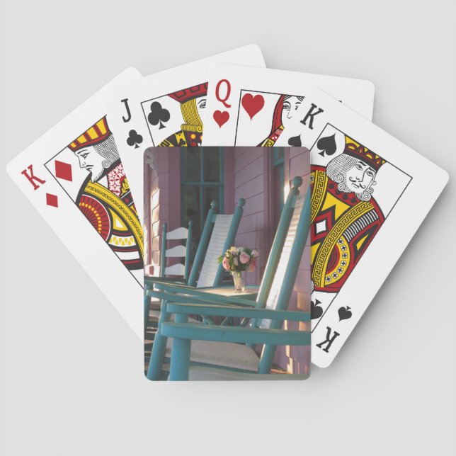 Pink Roses Sunrise - Martha's Vineyard Poker Cards (Back)