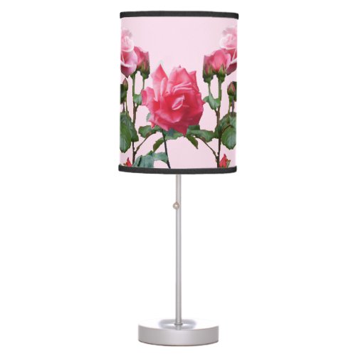 PINK ROSES   TABLE LAMP