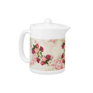 Pink Roses Teapot