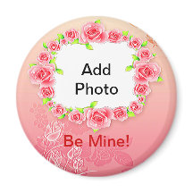 Pink Roses Valentine Add Your Photo