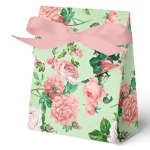 Pink Roses Vintage Style Favor Box