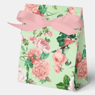 Pink Roses Vintage Style Favor Box