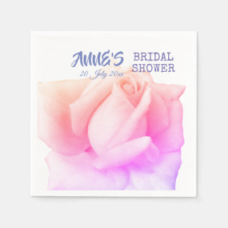 Pink Roses Wedding Napkins